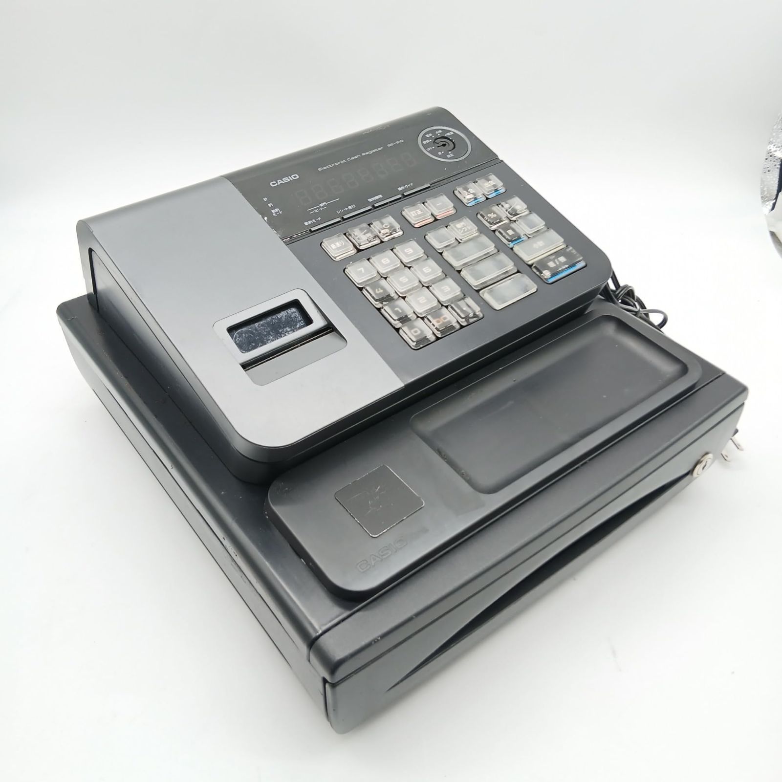 No.4414 カシオ レジスター 8部門 小型ドロア SE-S10BK ブラック