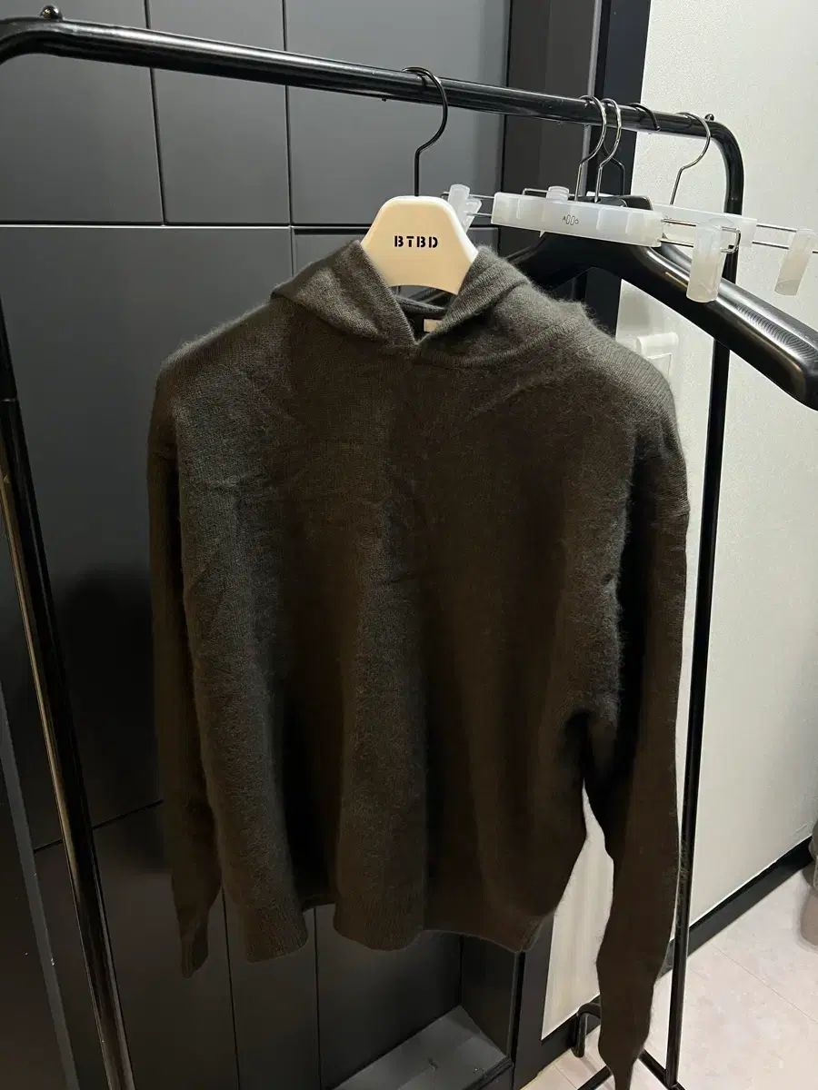 ブランクルーム フード付きニット チャコールオリーブ 2