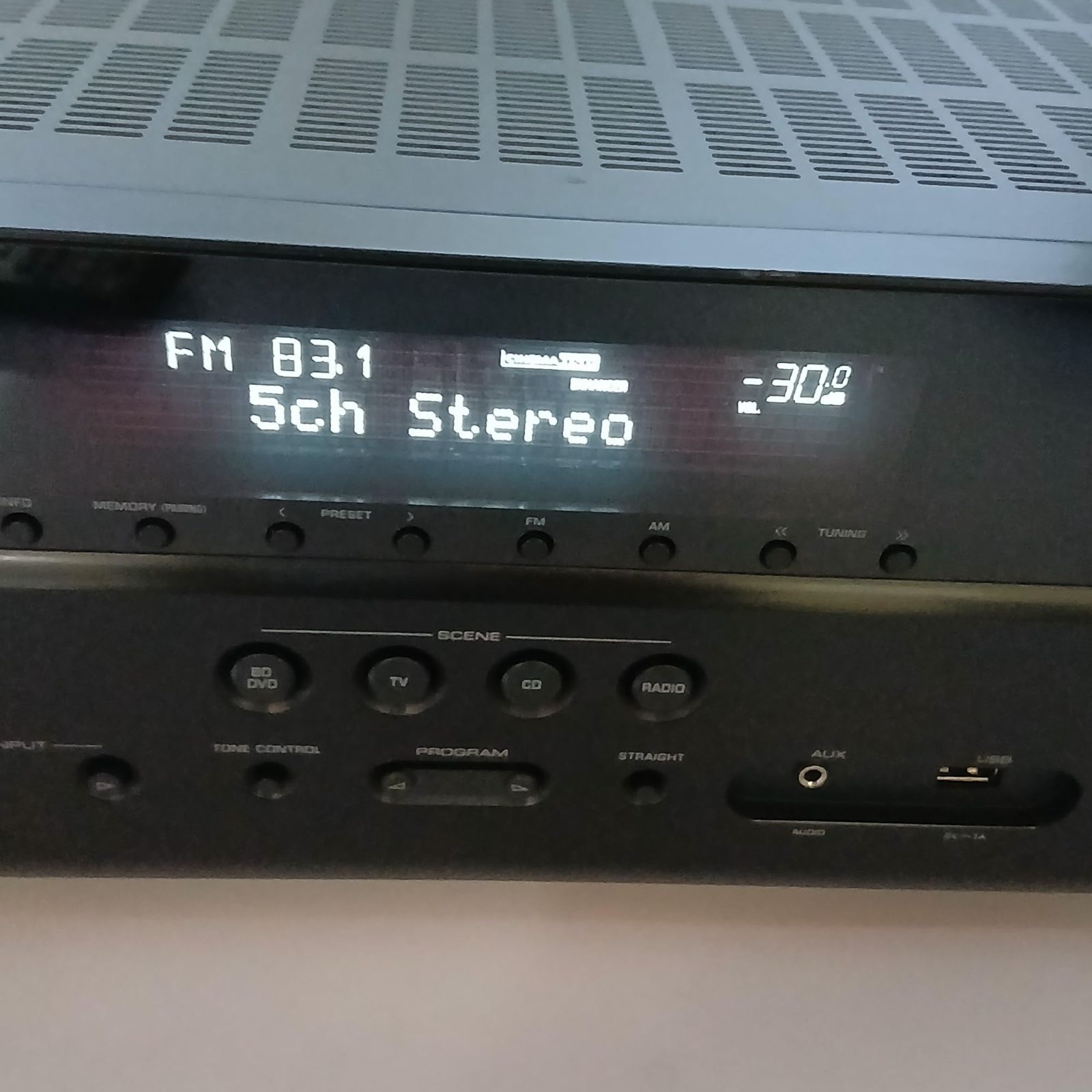 No.4422 ヤマハ(YAMAHA) AVレシーバー ブラック RX-V385(B) - メルカリ