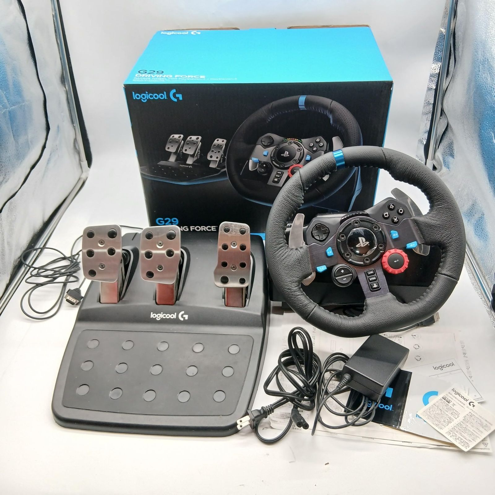 No 4419 Logicool G ロジクール ハンコン ステアリングコントローラー 29 PS 5 4 PC レーシング ゲーム ハンドル ドライビングフォース LPRC 15000 d