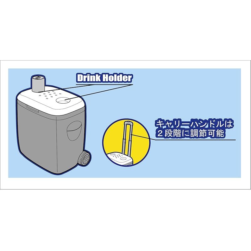 キャプテンスタッグ リガードホイールクーラー60 L ブルー M-5060