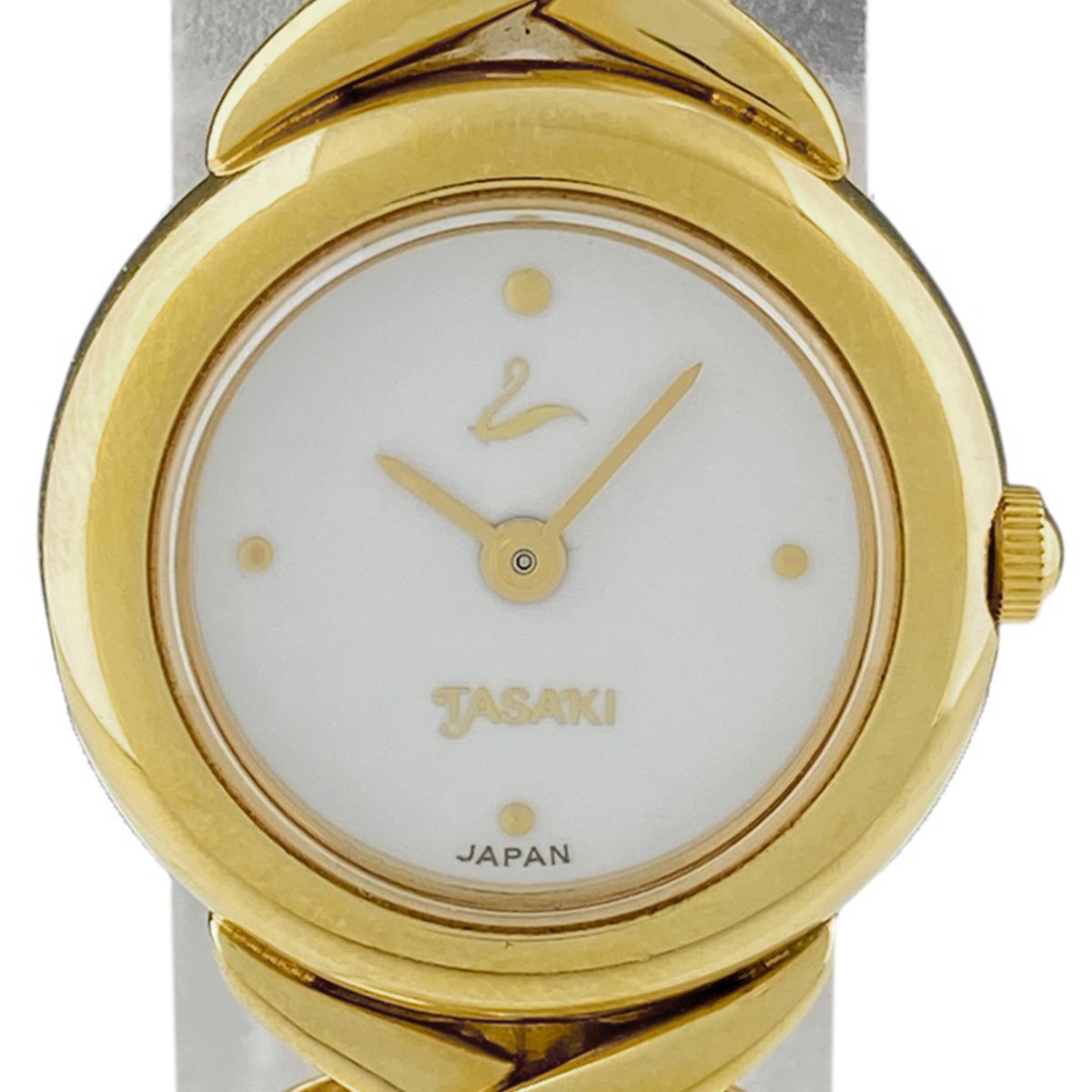 タサキ TASAKI パール ウォッチ 腕時計 GP パール クォーツ ホワイト