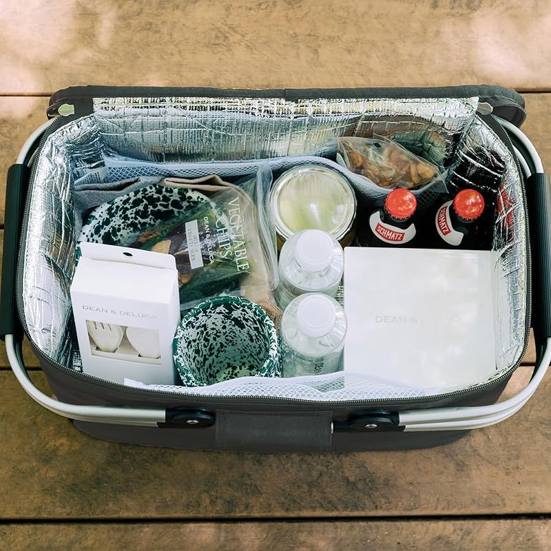 アルミハンドルクーラーバッグ チャコールグレー