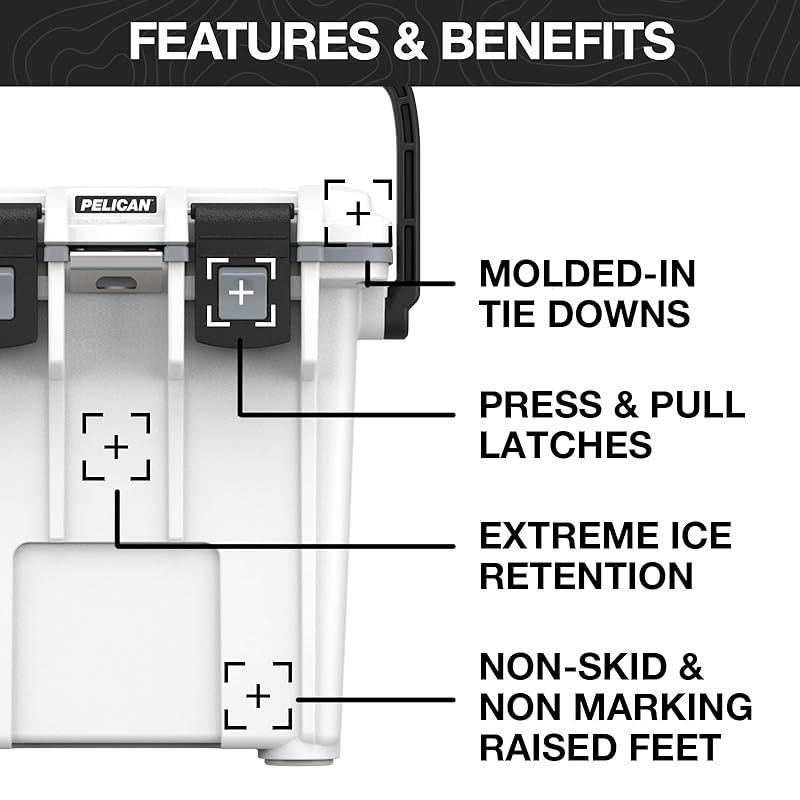 ペリカン Pelican 20 QT エリートクーラー ホワイトXグレー Q-1-WHTGRY