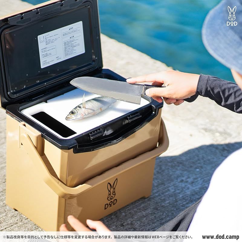 DOD ディーオーディー ソクサバクーラー 10 まな板内蔵 L フタが外せるCL 1-102-TN 1