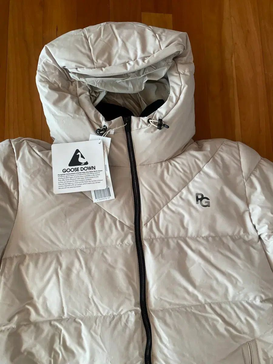 パーリーゲイツ メンズ フードネック グースダウン ロング丈ダウン