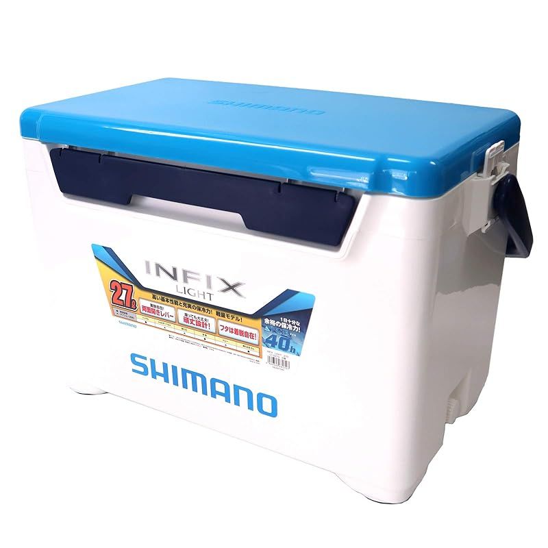 シマノ SHIMANO 釣り用 クーラーボックス インフィクス ライト 27リットル Sホワイトブルー 1