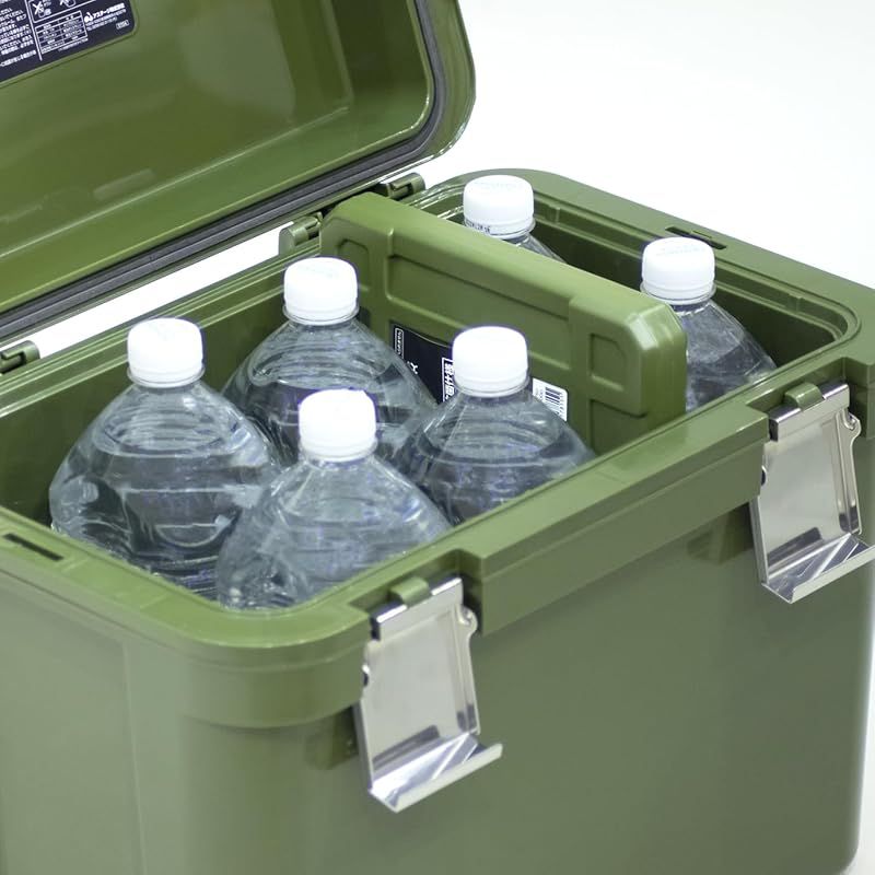 JEJアステージ クーラーボックス アイセルステンバックル 25 カーキ 奥行29.9 cm 本体 高さ36.3 幅44.5 レジャー 部活 スポーツ アウトドア キャンプ 保冷 お弁当 コンパクト 軽量