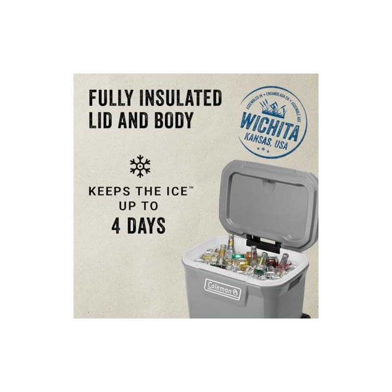 Coleman コールマン クーラボックス 316シリーズ 65 QTハードクーラー 保冷力約5日 約61 L キャンプ アウトドア 釣り 防災 運動会 お花見 部活 暑さ対策
