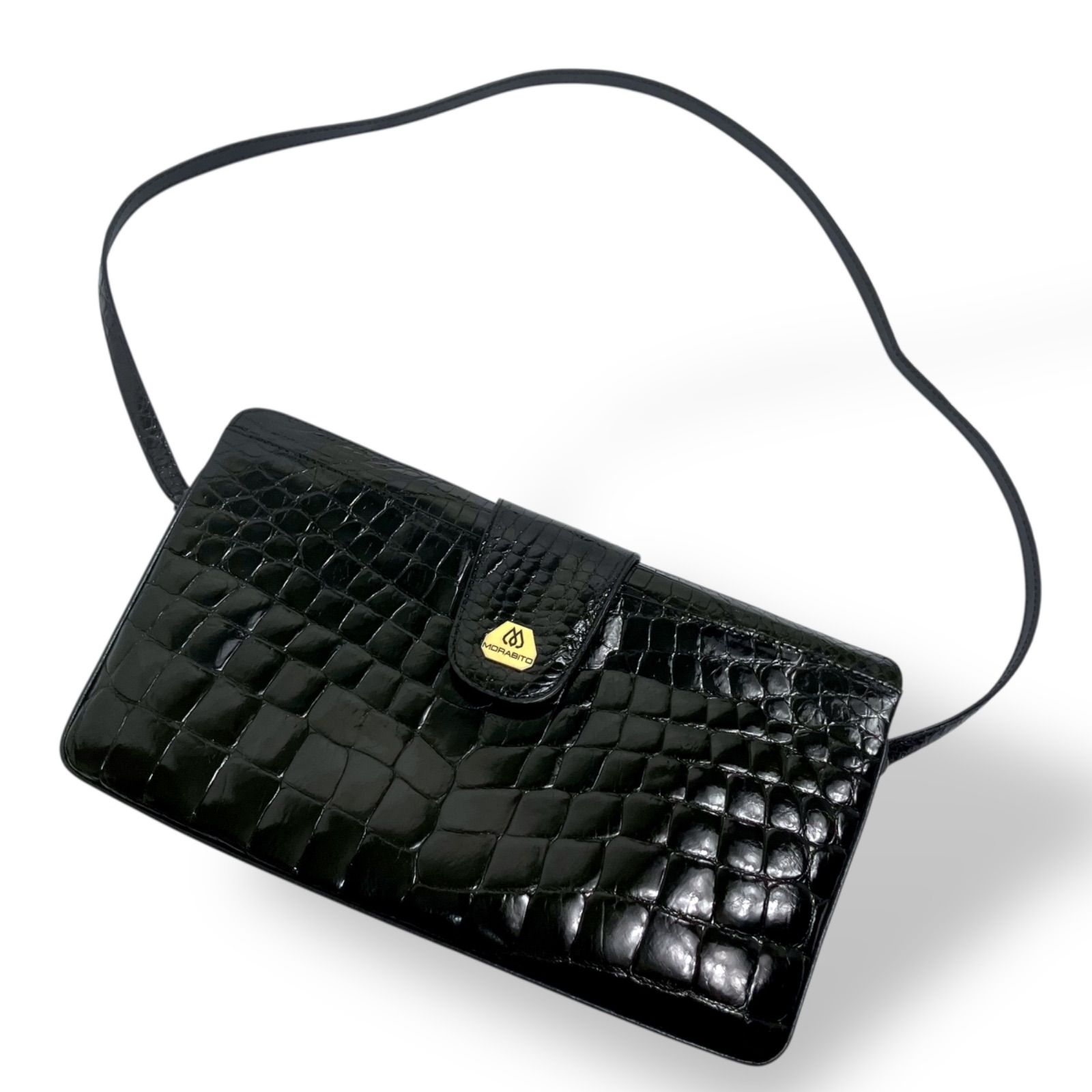 美品】MORABITO モラビト ショルダーバッグ 斜め掛けバッグ クラッチ
