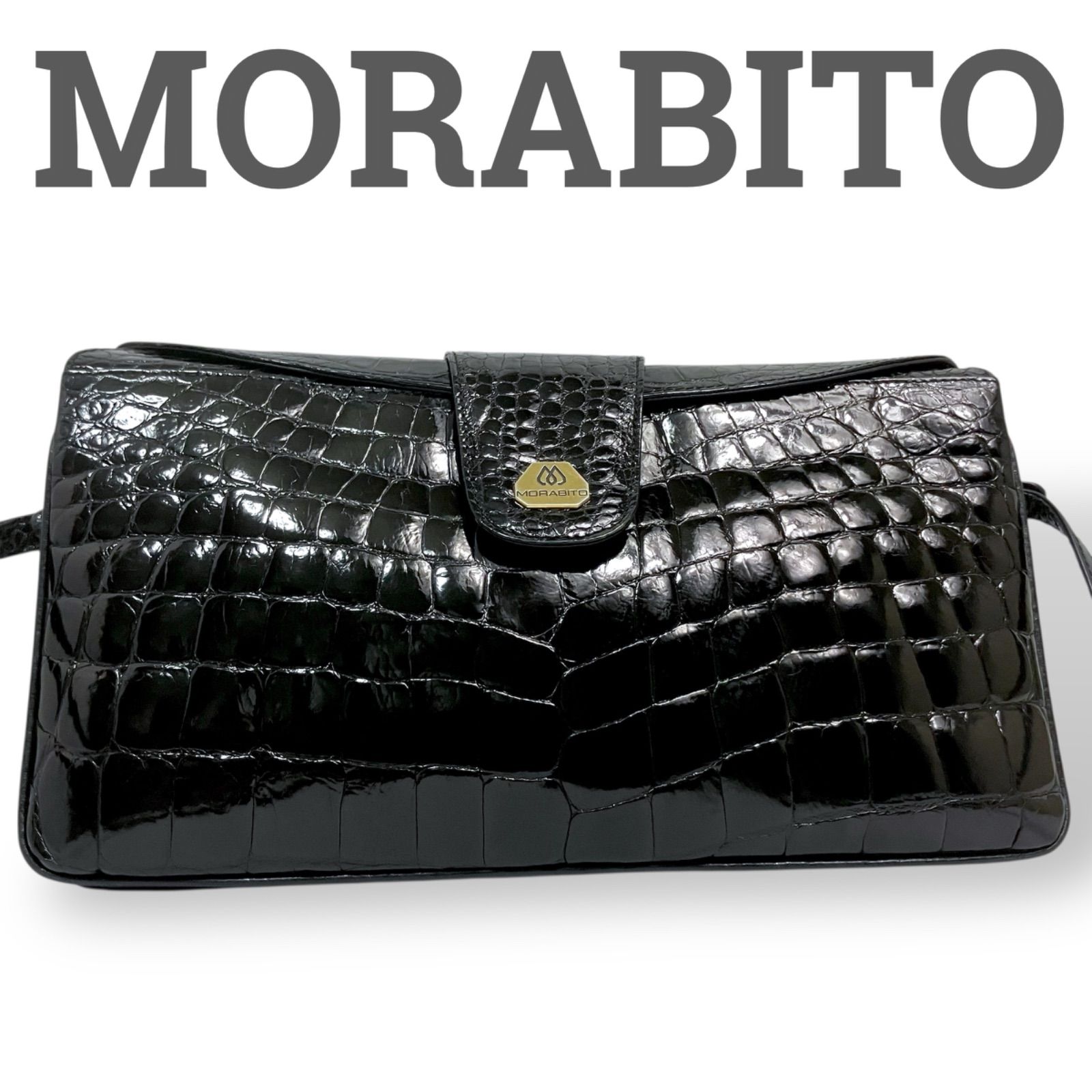 美品】MORABITO モラビト ショルダーバッグ 斜め掛けバッグ クラッチ