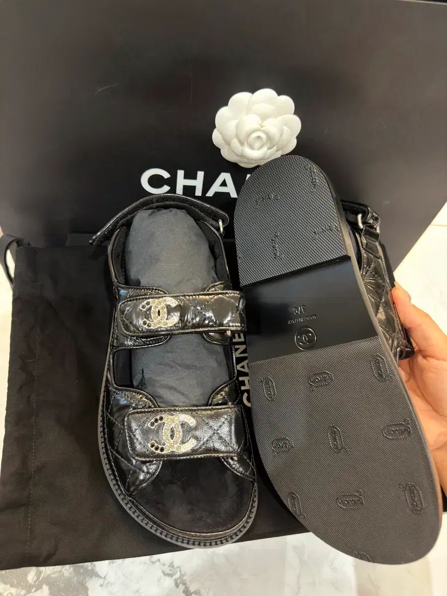  クリスタル CCロゴ バックル サンダル サンダル サンダル ミュール