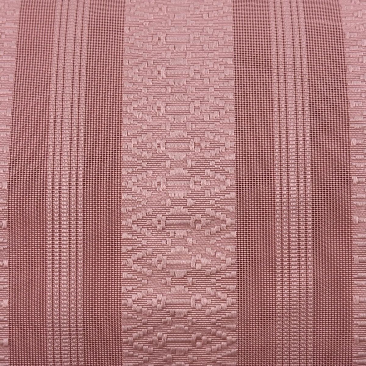 美品】 名古屋帯 優品 八寸名古屋帯 松葉仕立て 夏帯 縞 幾何学模様 薄