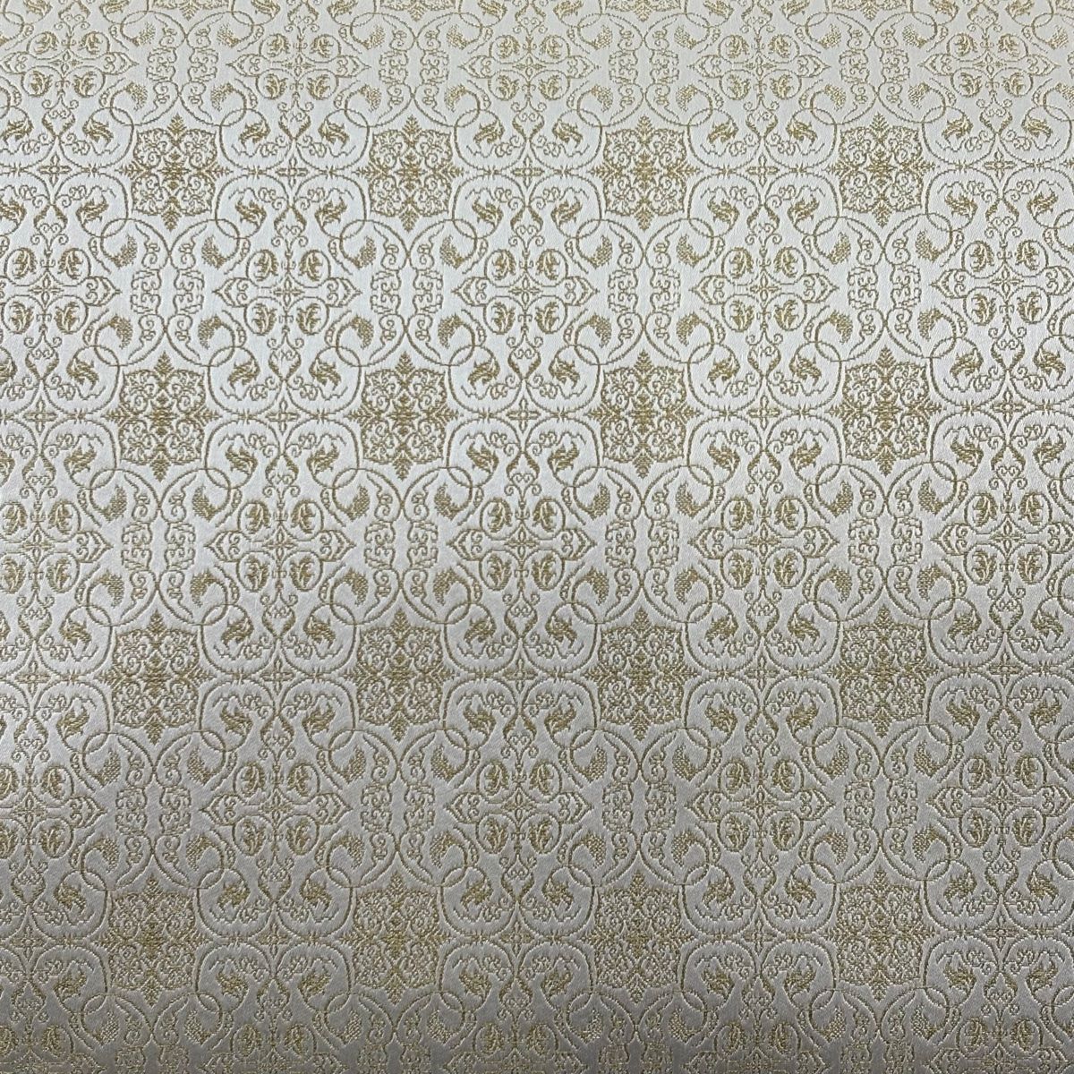 美品】 開き名古屋帯 逸品 龍村美術織物 証紙 葡萄唐草文錦 金糸