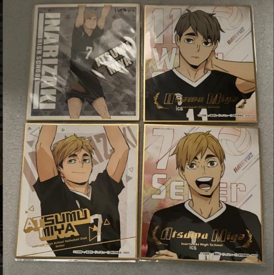 ハイキュー 宮侑 宮治 e➕ハイキュー➕ 宮侑 & 宮治 色紙 4枚セット - メルカリ
