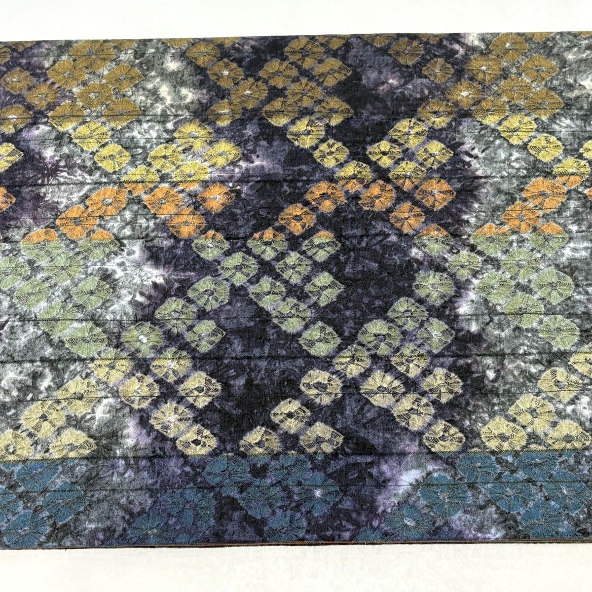 美しい紫ピンク幾何学模様 六通 袋帯 美しい紫ピンク幾何学模様 六