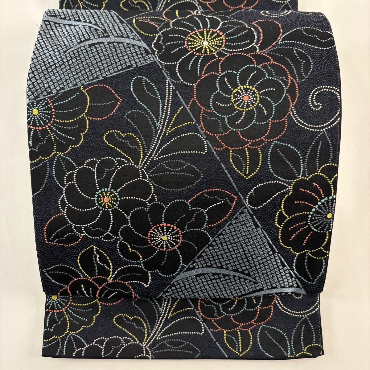 美品】 袋帯 秀品 草花 芝 濃紺 六通 正絹 【中古】 - メルカリ