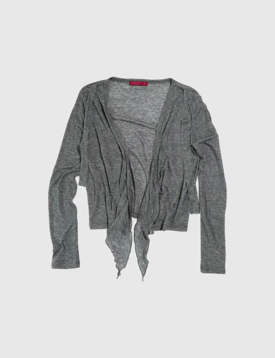 IN 羊IN下ウール カディガン DARK GREY