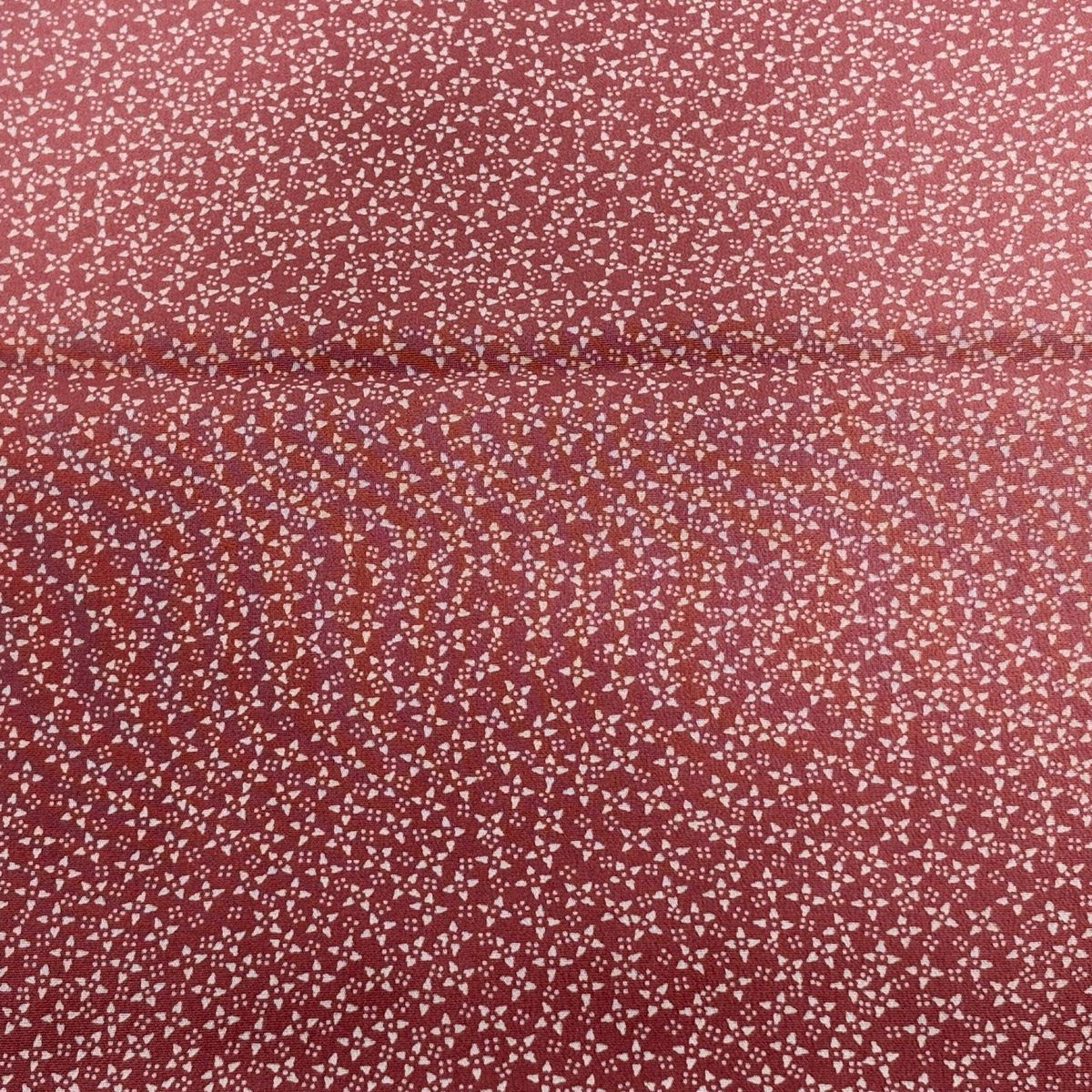 反物 秀品 小紋 小花 ぼかし ピンク 正絹