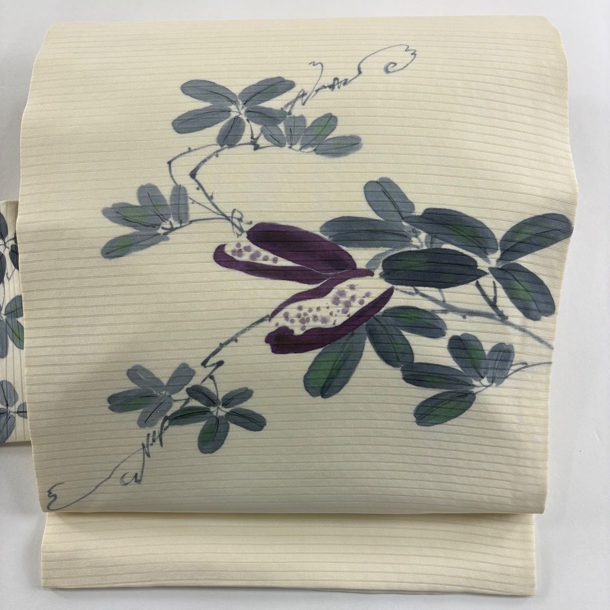 名古屋帯 秀品 夏帯 絽 あけび クリーム 正絹 【中古】 - メルカリ