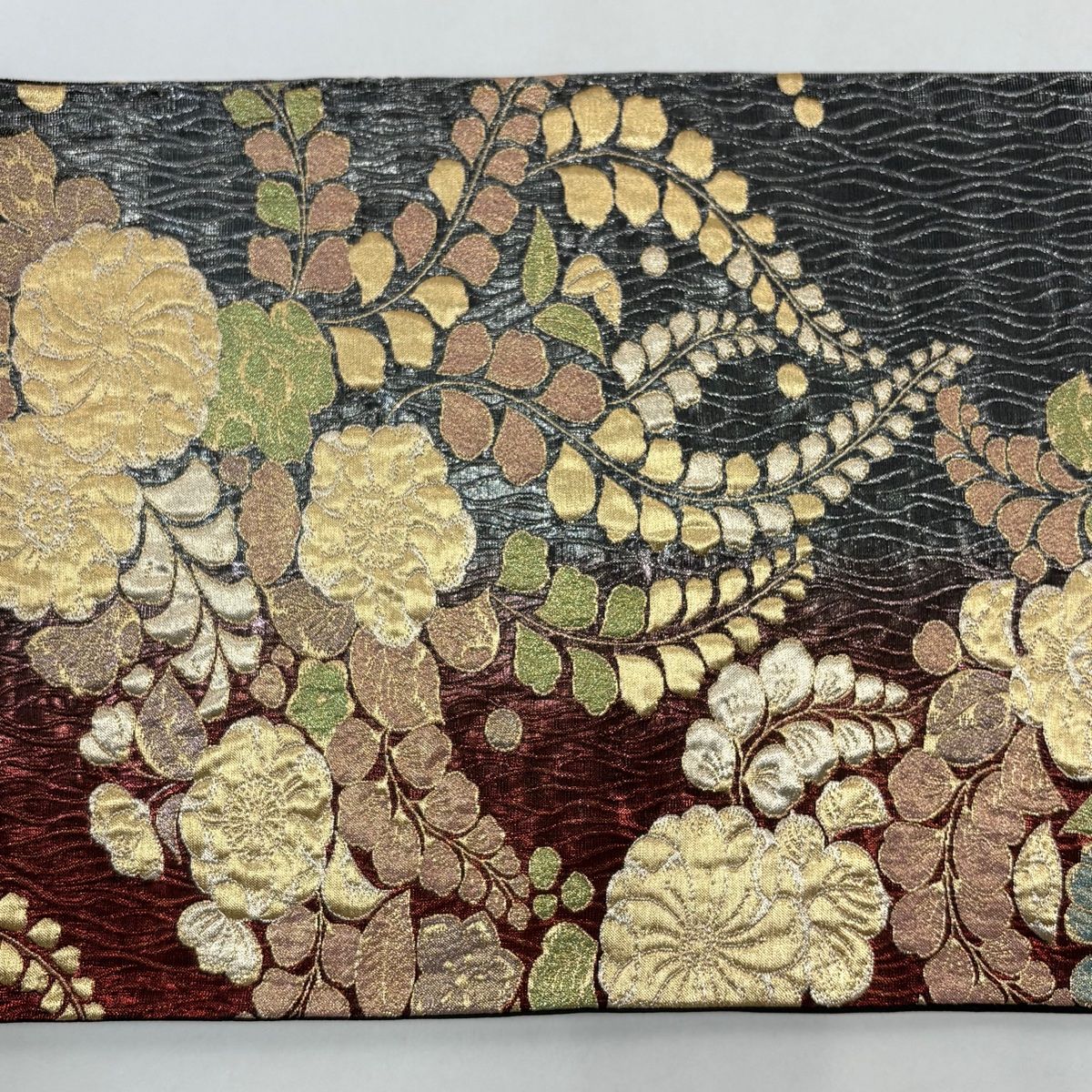 美品】 袋帯 秀品 辻が花 金銀糸 箔 茜色 六通 正絹 【中古】 - メルカリ
