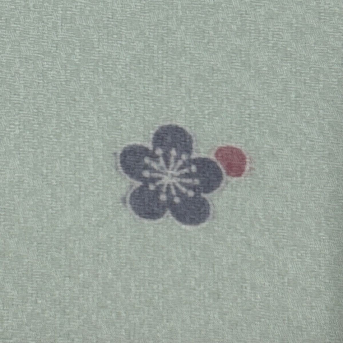  小紋 身丈155 cm 裄丈63 5 S 袷 花丸文 梅 薄緑 正絹 秀品 小紋 着物