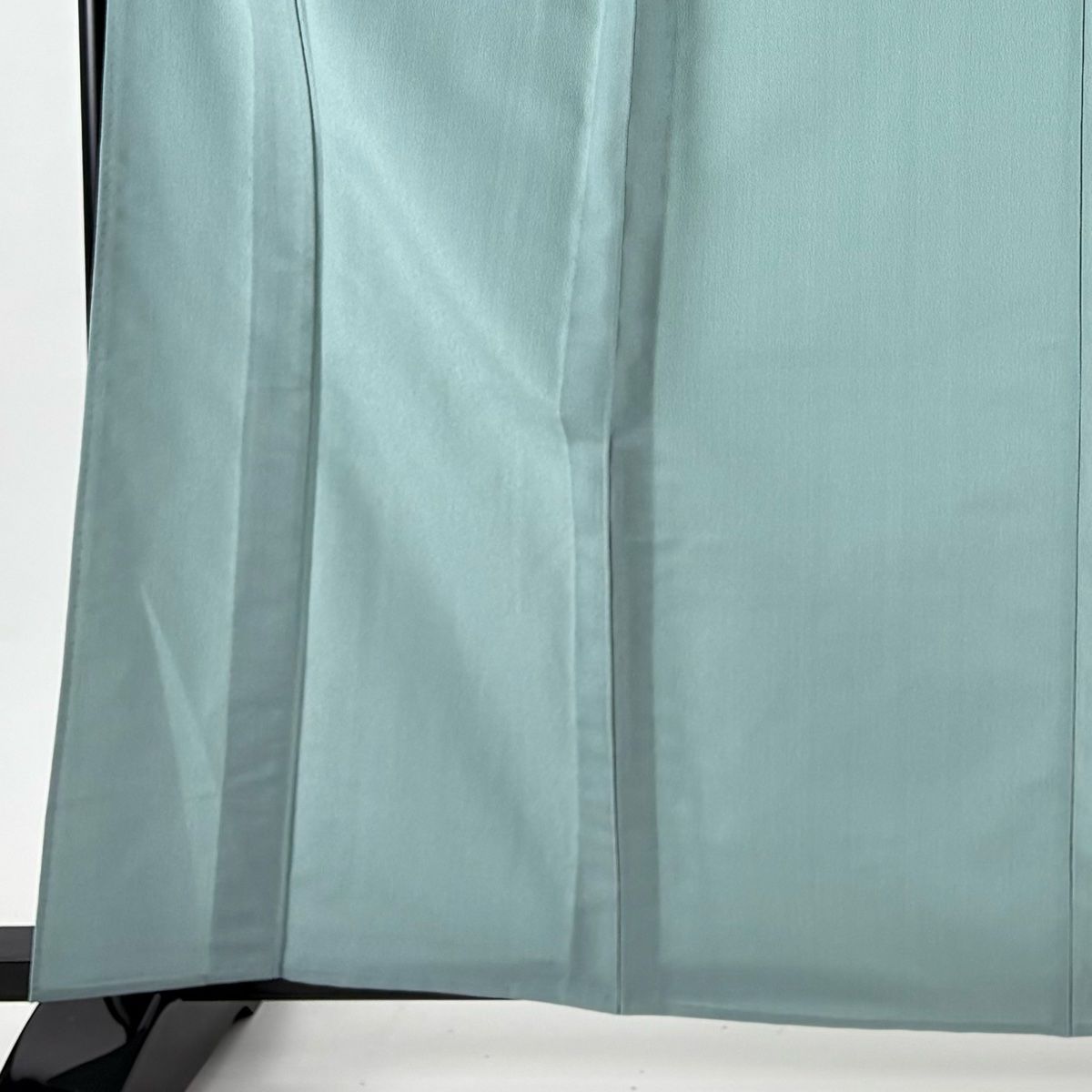 紬 身丈164 cm 裄丈63 S 単衣 やまだ織 証紙 青緑 正絹 秀品