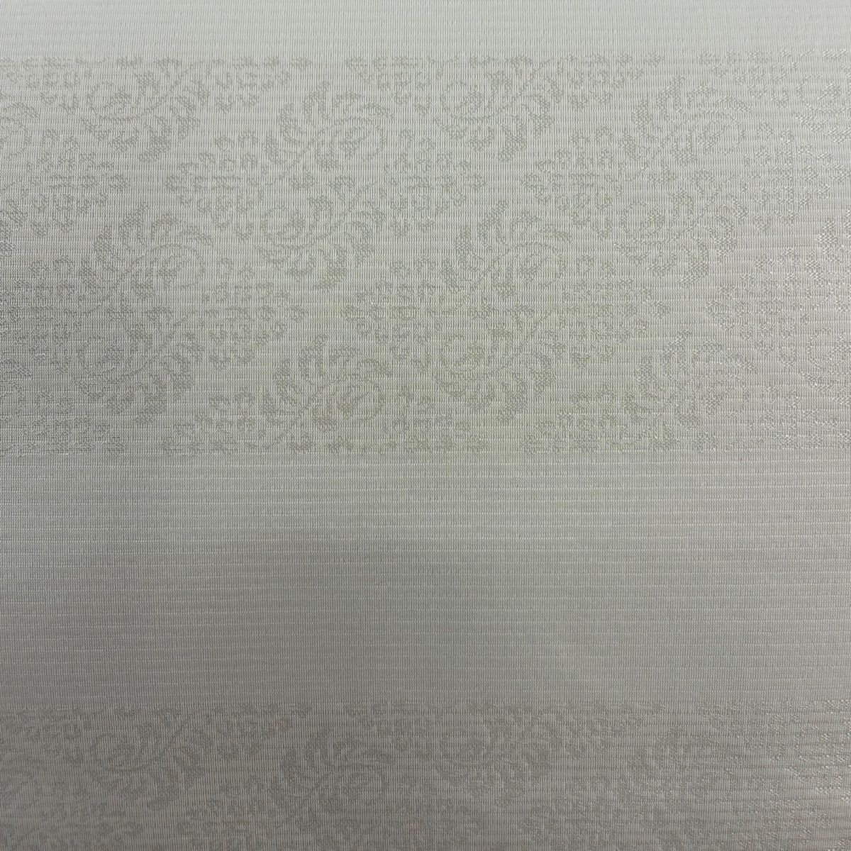 開き名古屋帯 地紋 クリーム 正絹