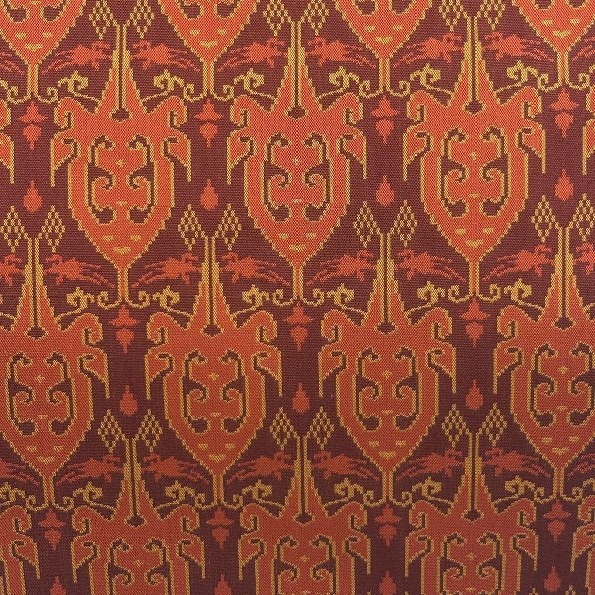 美品】 開き名古屋帯 名品 龍村美術織物 証紙 比翼仕立て 幾何学模様