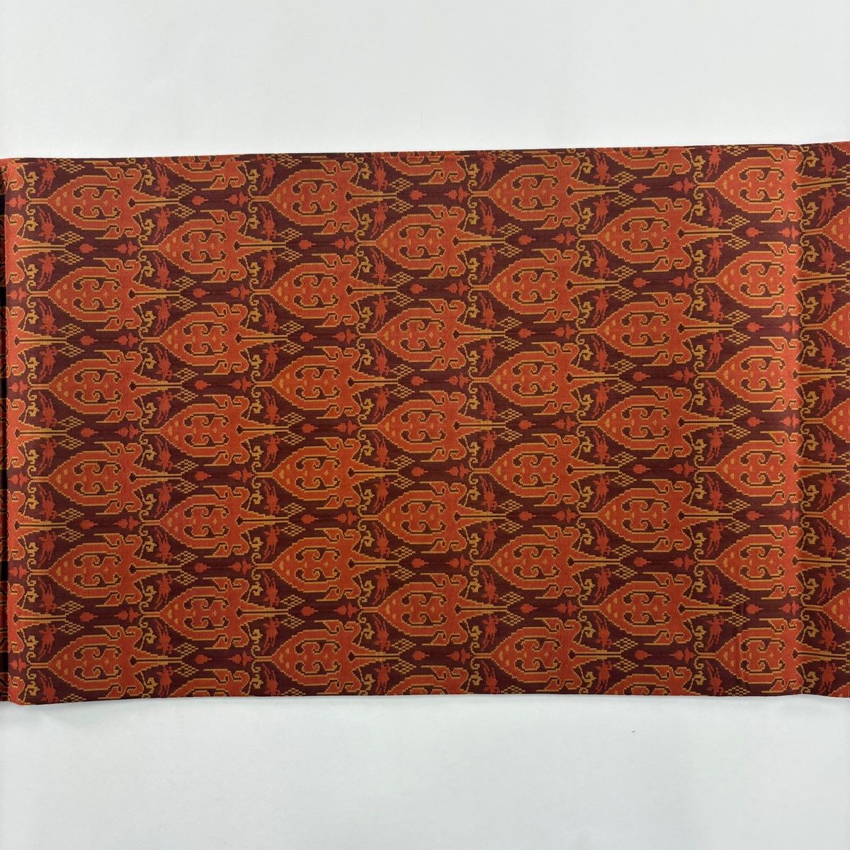 美品】 開き名古屋帯 名品 龍村美術織物 証紙 比翼仕立て 幾何学模様