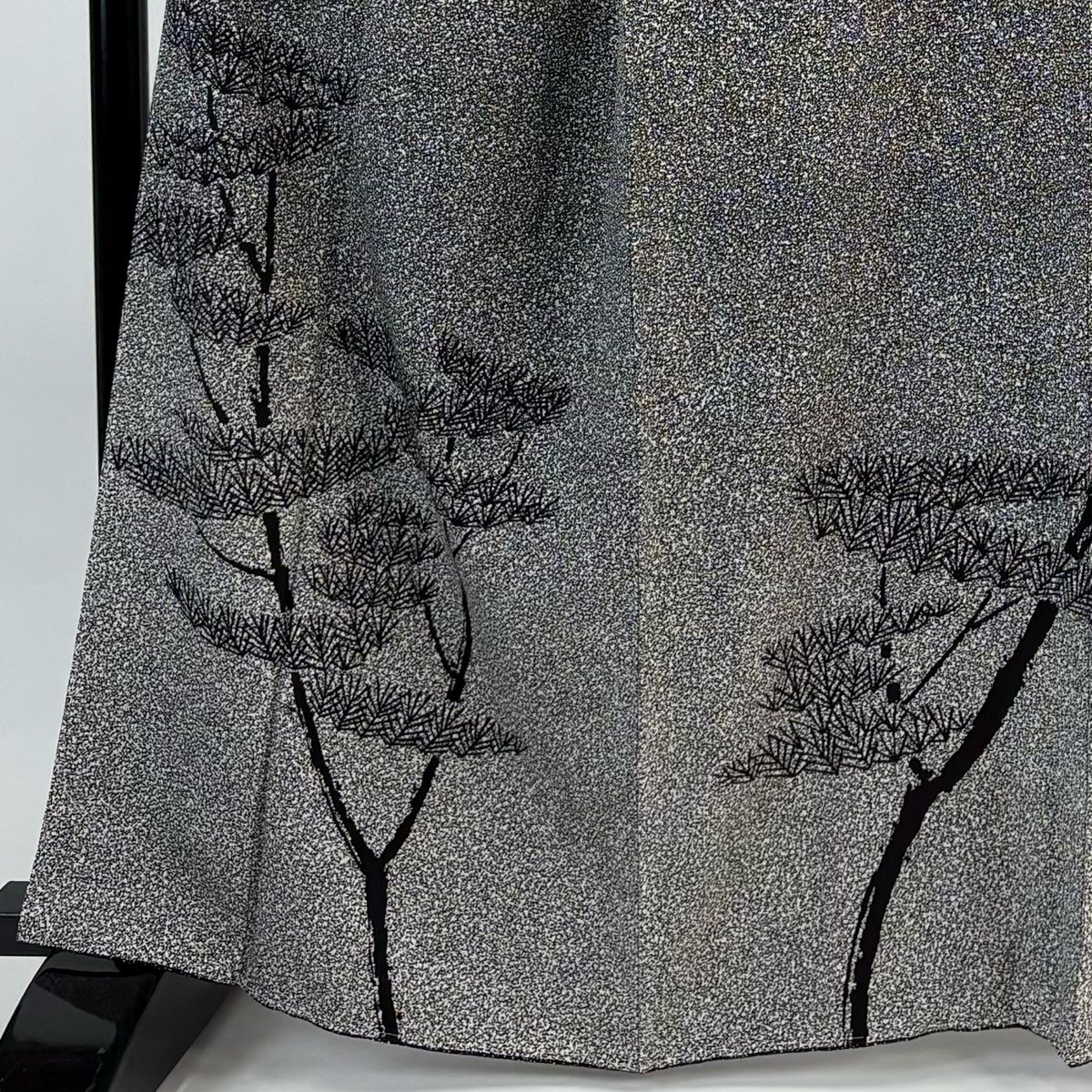 美品】 訪問着 身丈163.5cm 裄丈67cm M 袷 川村久太郎 落款 松 幾何学