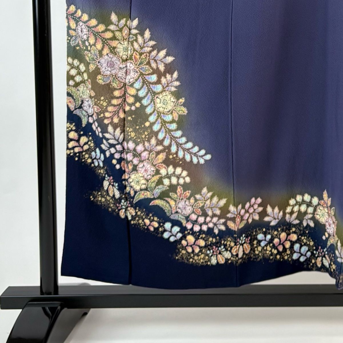 付下げ 身丈156cm 裄丈66.5cm M 袷 翠山工房 やまと 落款 辻が花 金彩