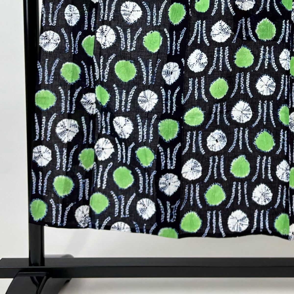 浴衣 身丈152.5 cm 裄丈61 S 絞り浴衣 幾何学 濃紺 綿