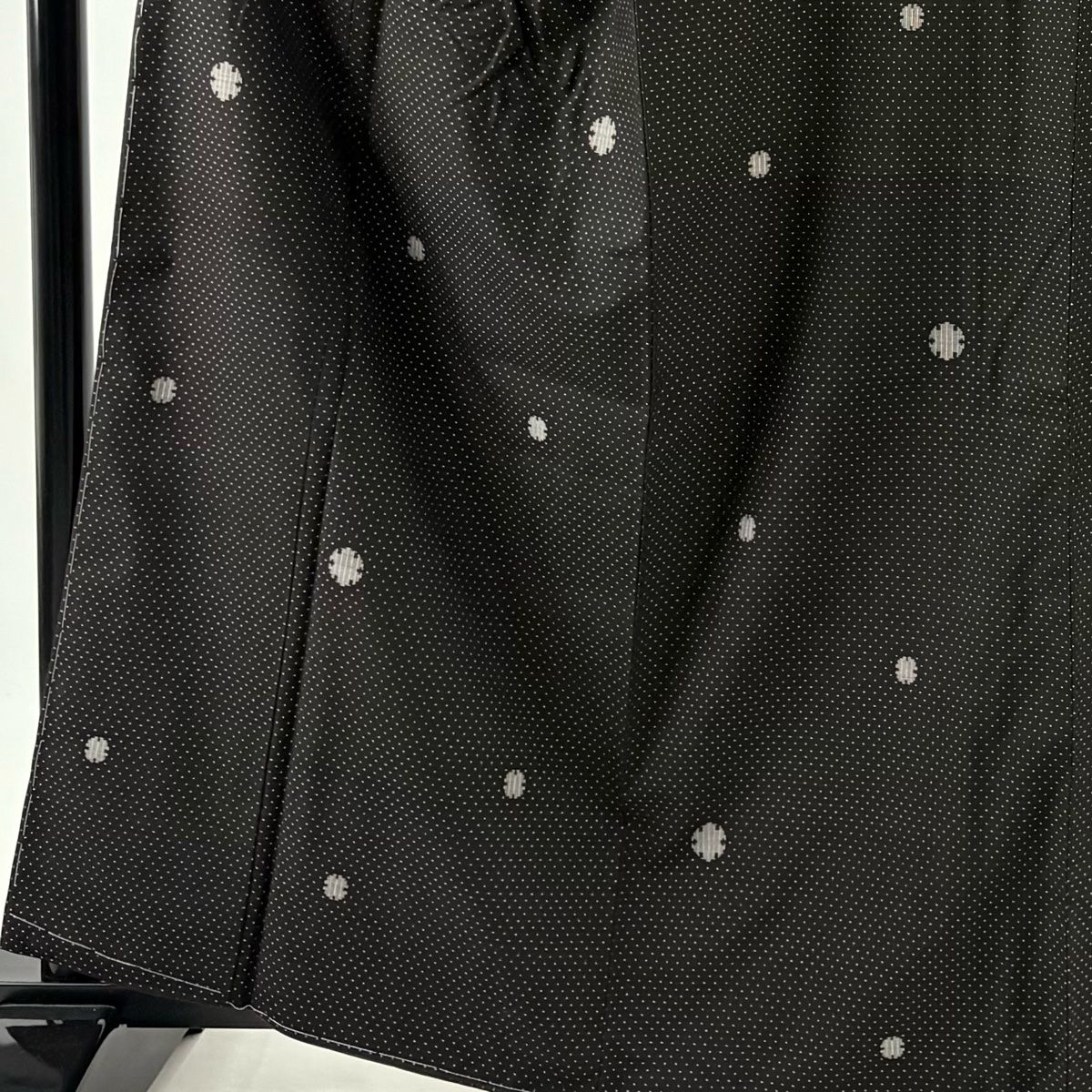 大島紬 身丈162.5 cm 裄丈65 M 袷 純泥染 やまと 証紙 雪輪 焦茶色 正絹