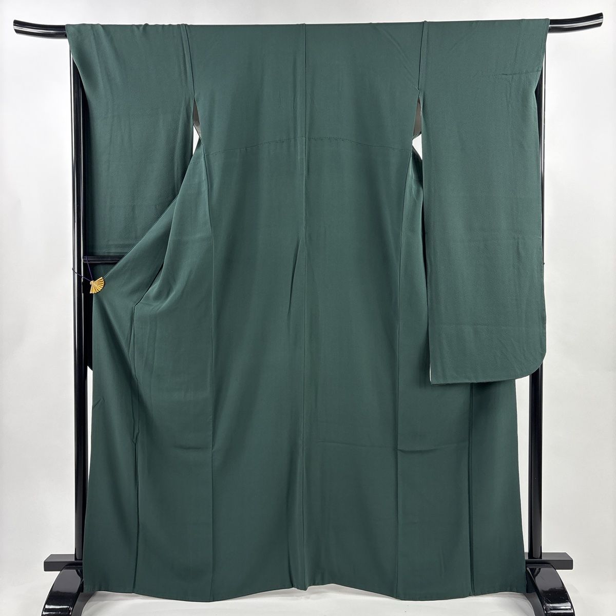 振袖 身丈164.5cm 裄丈66.5cm M 袷 深緑 正絹 名品 【中古】 - メルカリ