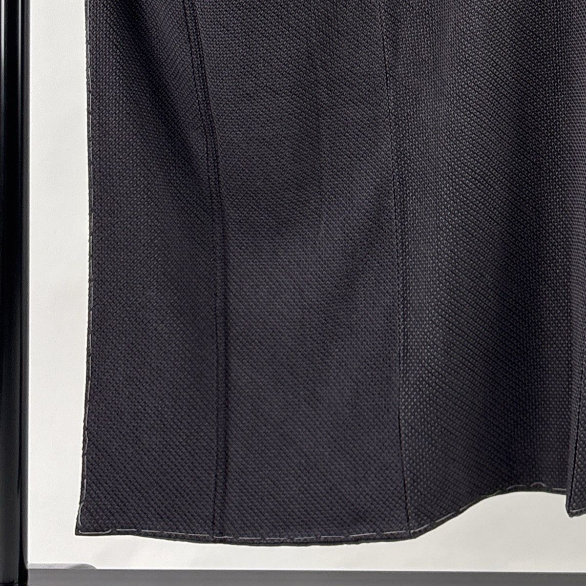 小紋 身丈151 cm 裄丈63 S 袷 幾何学模様 絞り 墨色 正絹