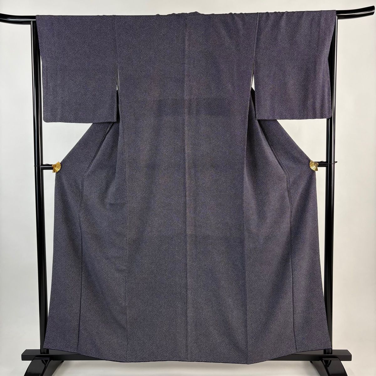 江戸小紋 身丈158.5 cm 裄丈64.5 M 袷 大小あられ 灰紫 正絹