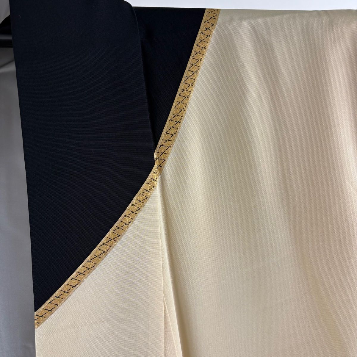 ペンギン様　渡辺雪三郎の新品更紗地紋色無地フルセット① 美品】 訪問着 身丈162.5cm 裄丈66cm M 袷 渡辺雪三郎 落款 幾何学