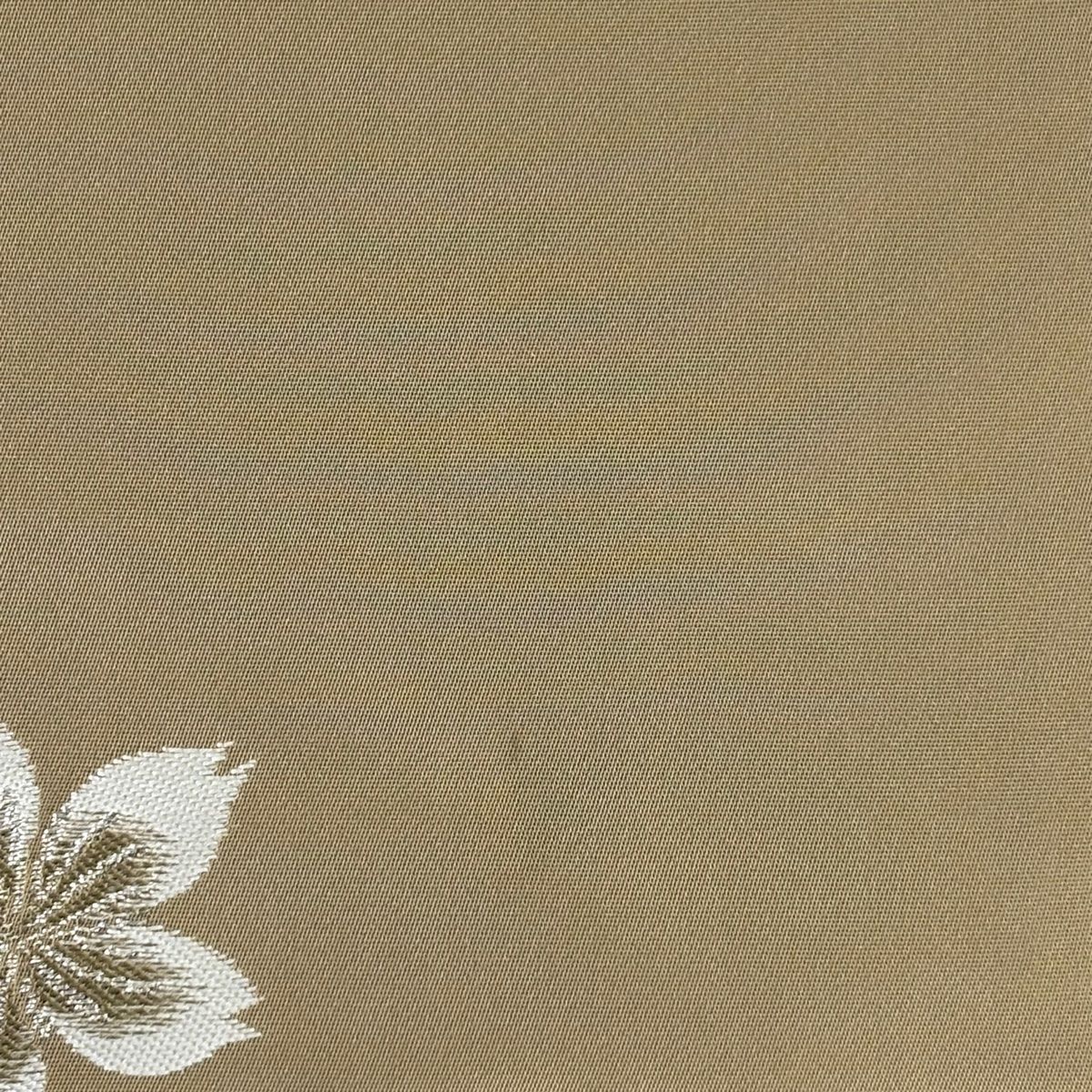 美品】 袋帯 逸品 辻村ジュサブロー 落款 桜 銀糸 薄茶色 六通 正絹