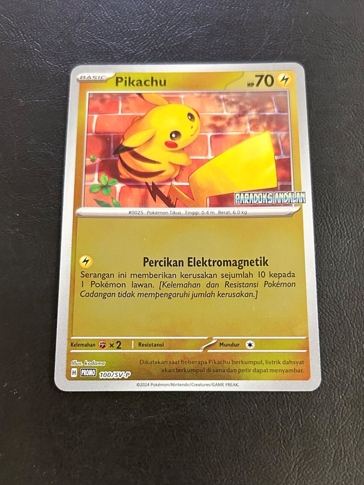 インドマレット　ピカチュウ　インドネシア　プロモ 009/SM-P ピカチュウ インドネシア語版 プロモ 100/SV-P - メルカリ