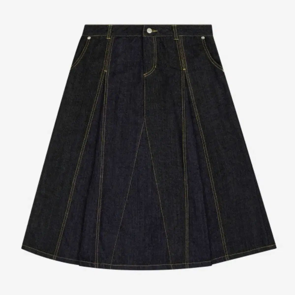 サファリスポット デニム ロングスカート