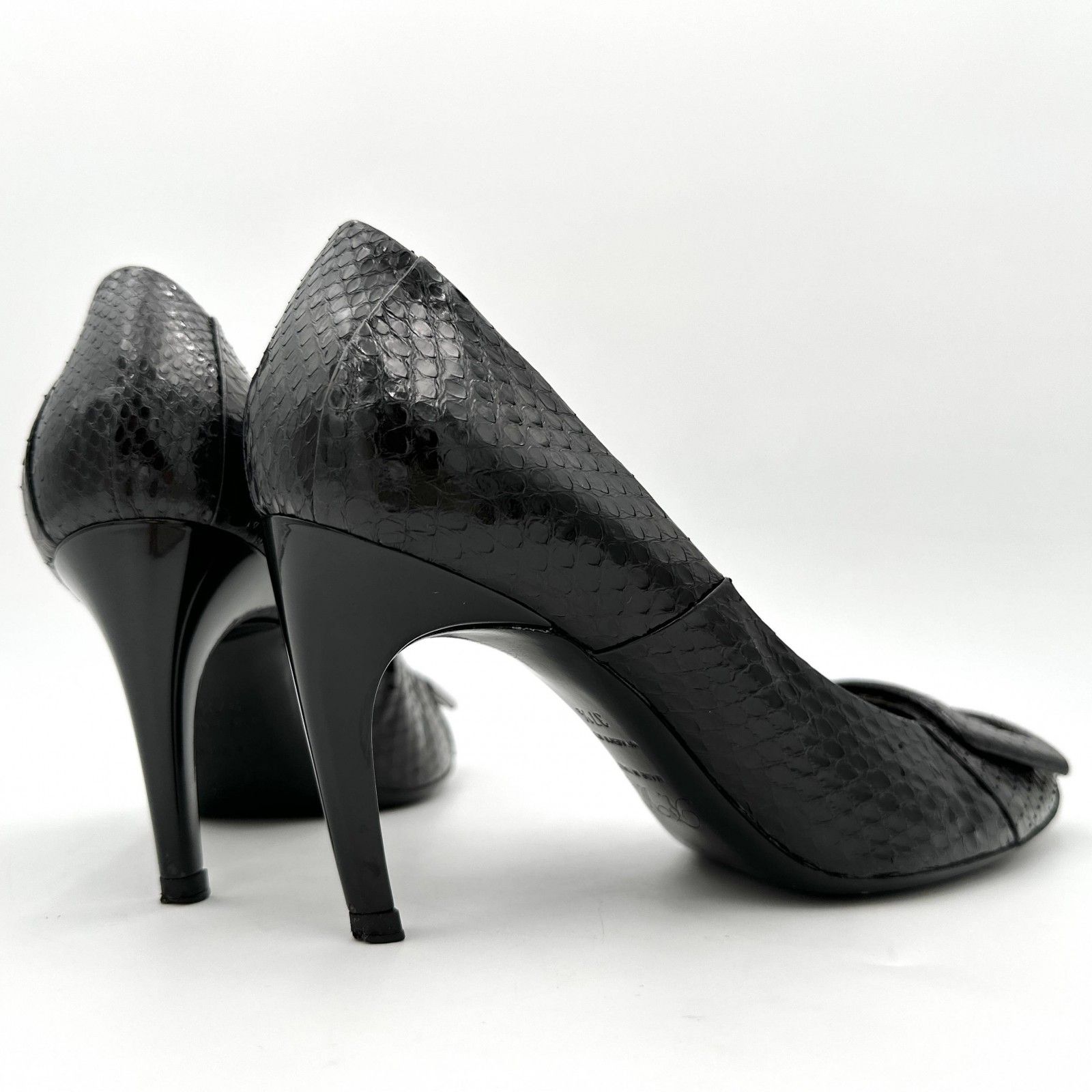 □激レア□ Roger Vivier パイソン ハイヒール ブラック 1486T - メルカリ