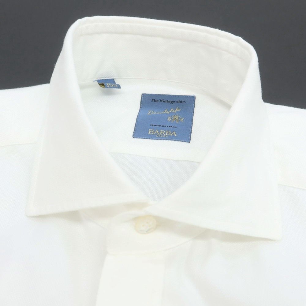 中古】バルバ ダンディライフ BARBA DANDY LIFE コットン ワイドカラー
