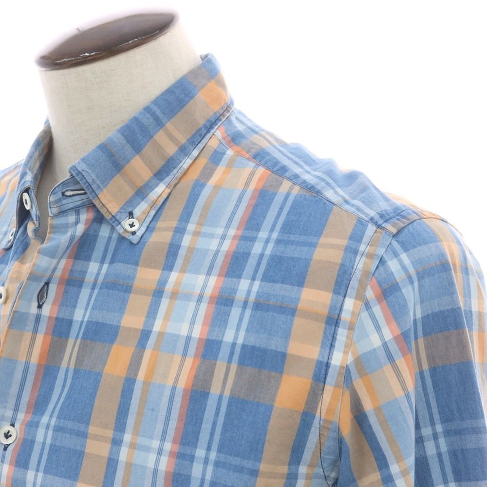 中古】ジャンネット giannetto コットン チェック ボタンダウン