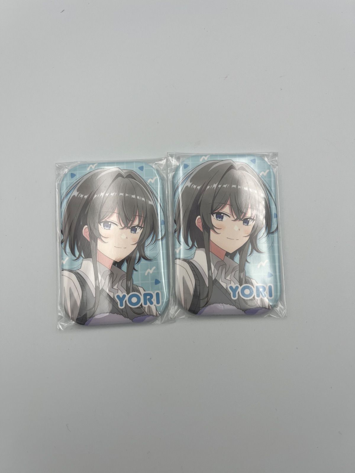 ささ恋 ささやくように恋を唄う スクエア缶バッジ 朝凪依 2個セット A