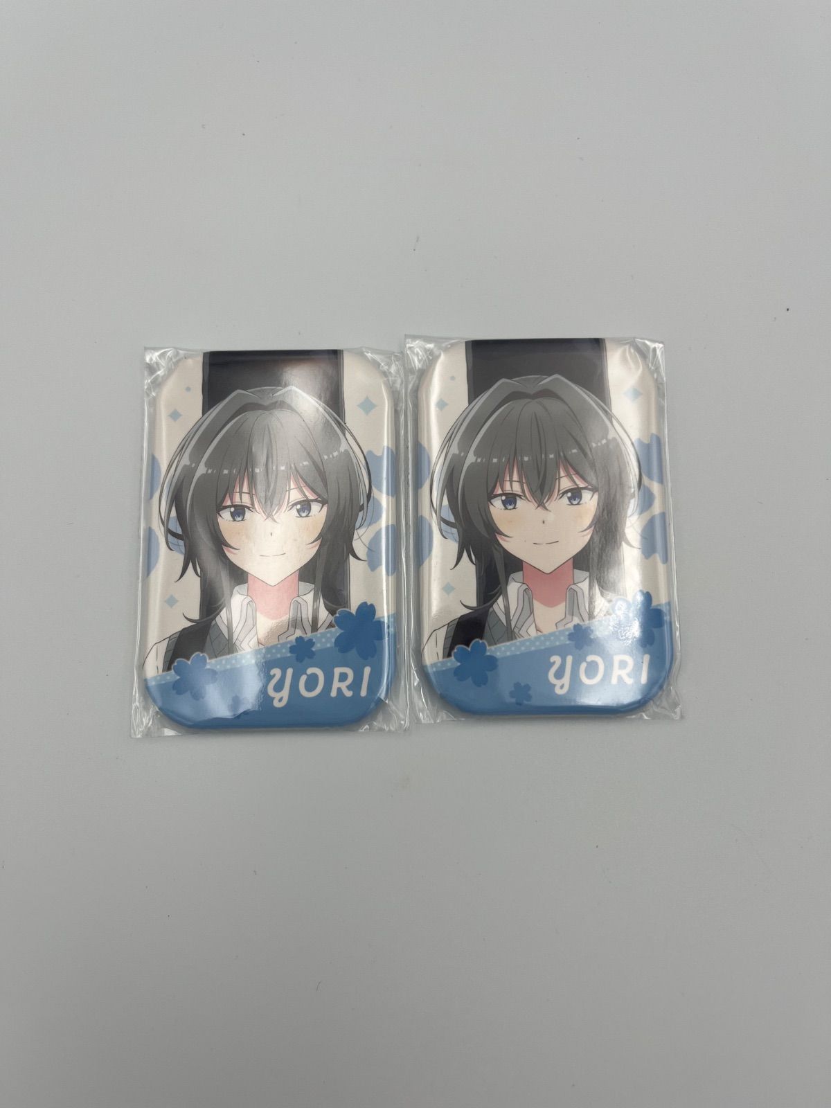 ささ恋 ささやくように恋を唄う スクエア缶バッジ 朝凪依 2個セット B