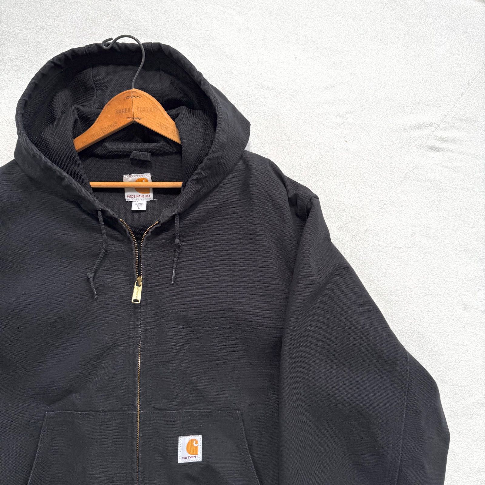 美品・L】カーハート アクティブジャケット USA製 ブラック メッシュ