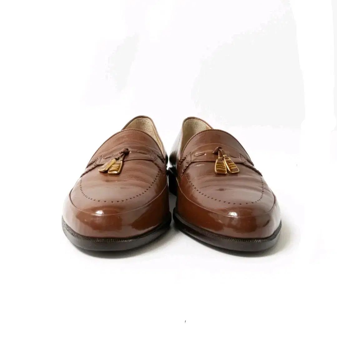 ランバン パリ ブラウン タッセル ローファー レディース 250