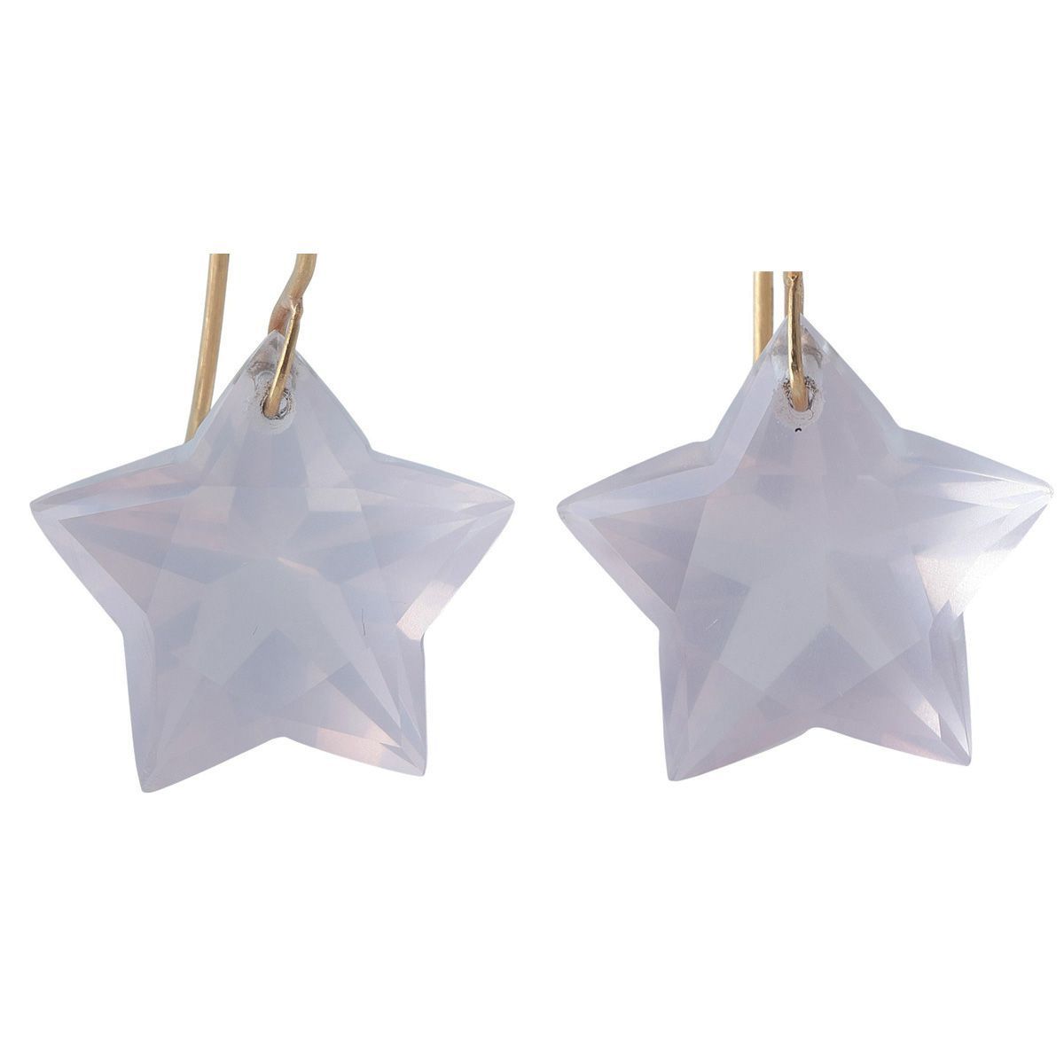 マリーエレーヌ ローズクォーツ スター ピアス ワンダー ラージ フック