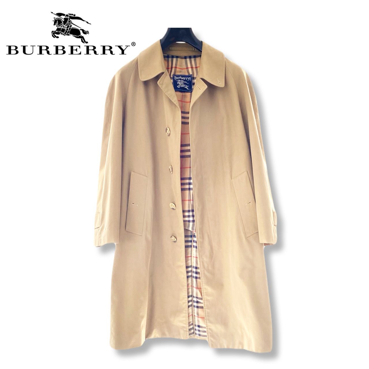Burberry バーバリー 70-80s スペイン製 ベージュ Balmacaan Coat